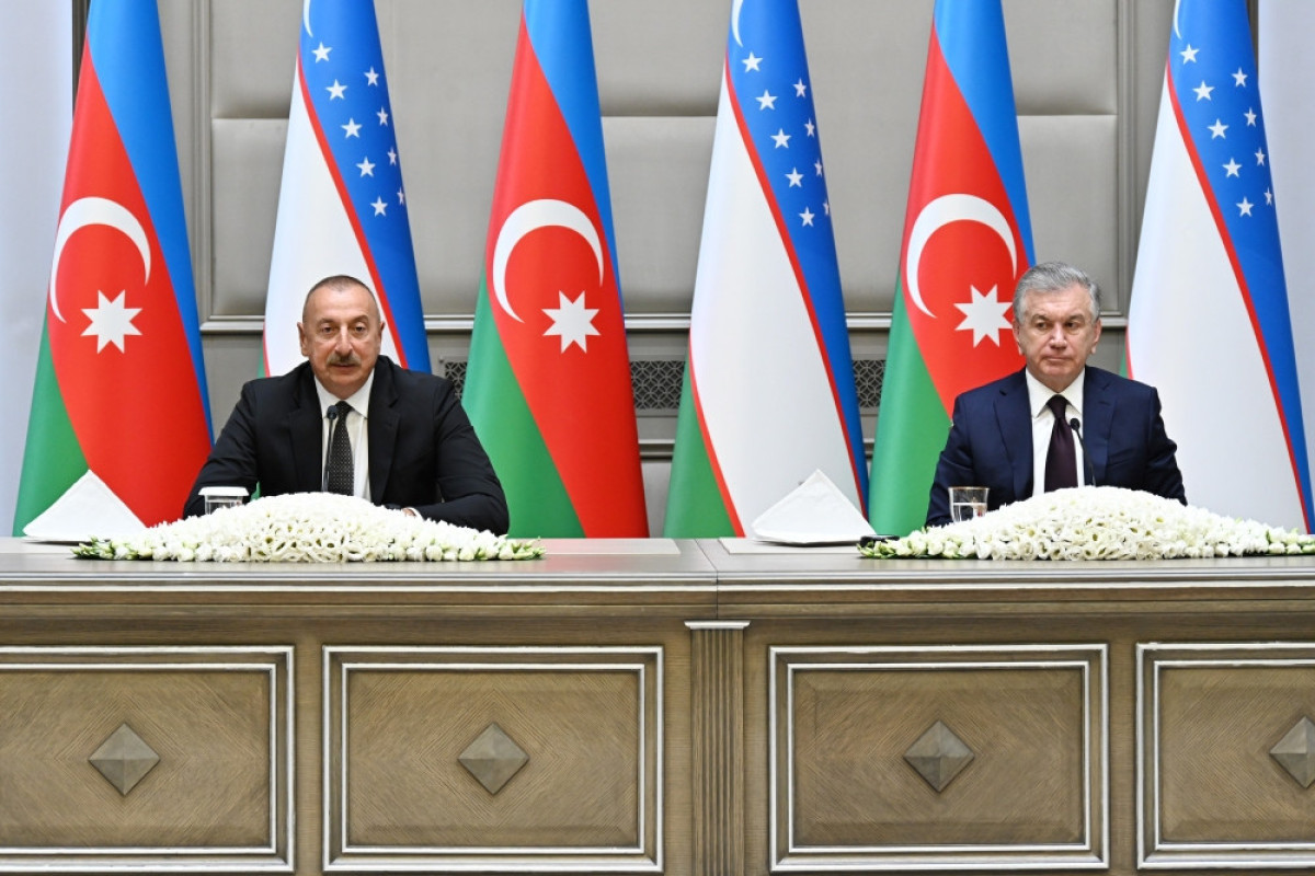 Встреча президентов Азербайджана и Узбекистана