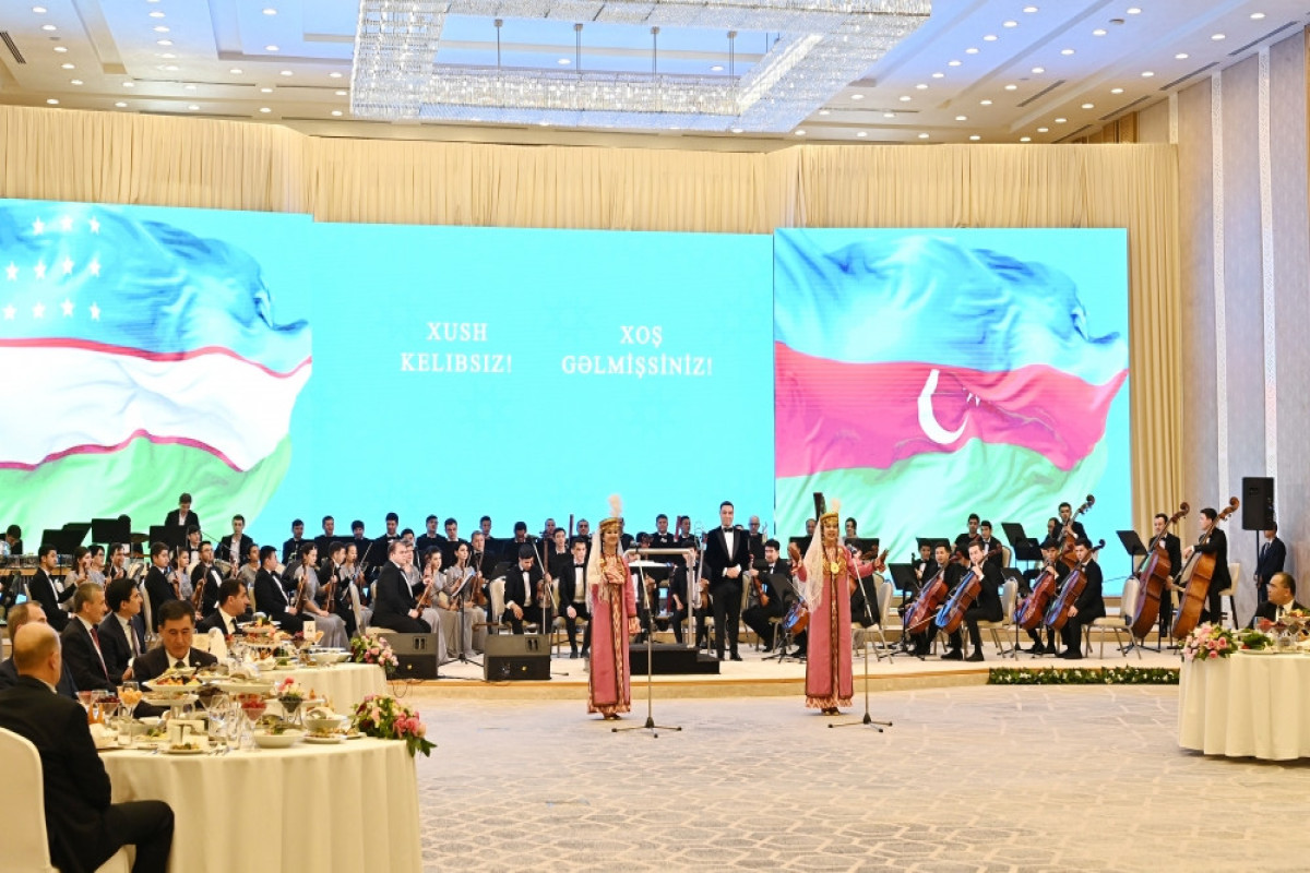 President of Uzbekistan Shavkat Mirziyoyev hosted reception in honor of President of Azerbaijan Ilham Aliyev-UPDATED 