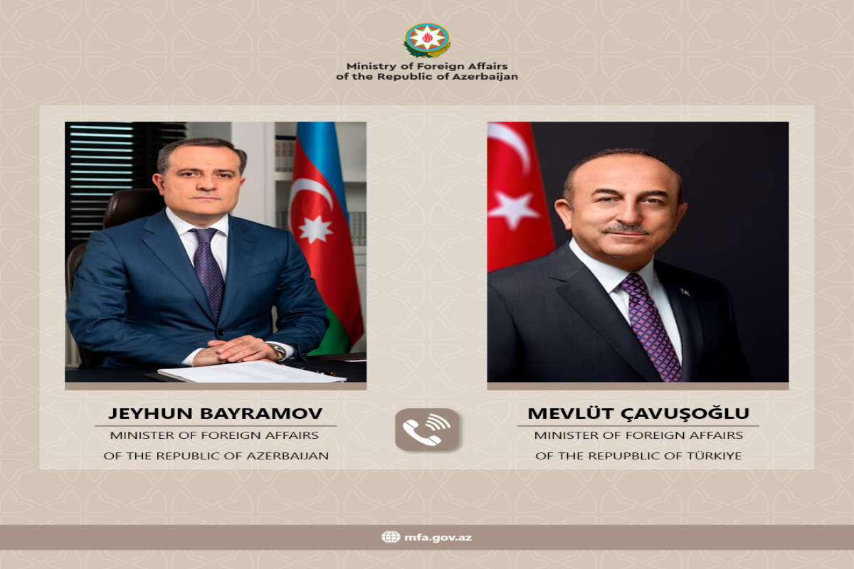 Azerbaijani FM hold phone call with his Turkish counterpart