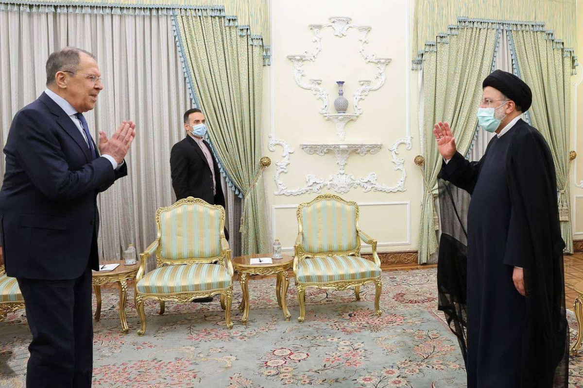Sergey Lavrov, Russian Foreign Minister and Ibrahim Raisi, Iranian President
