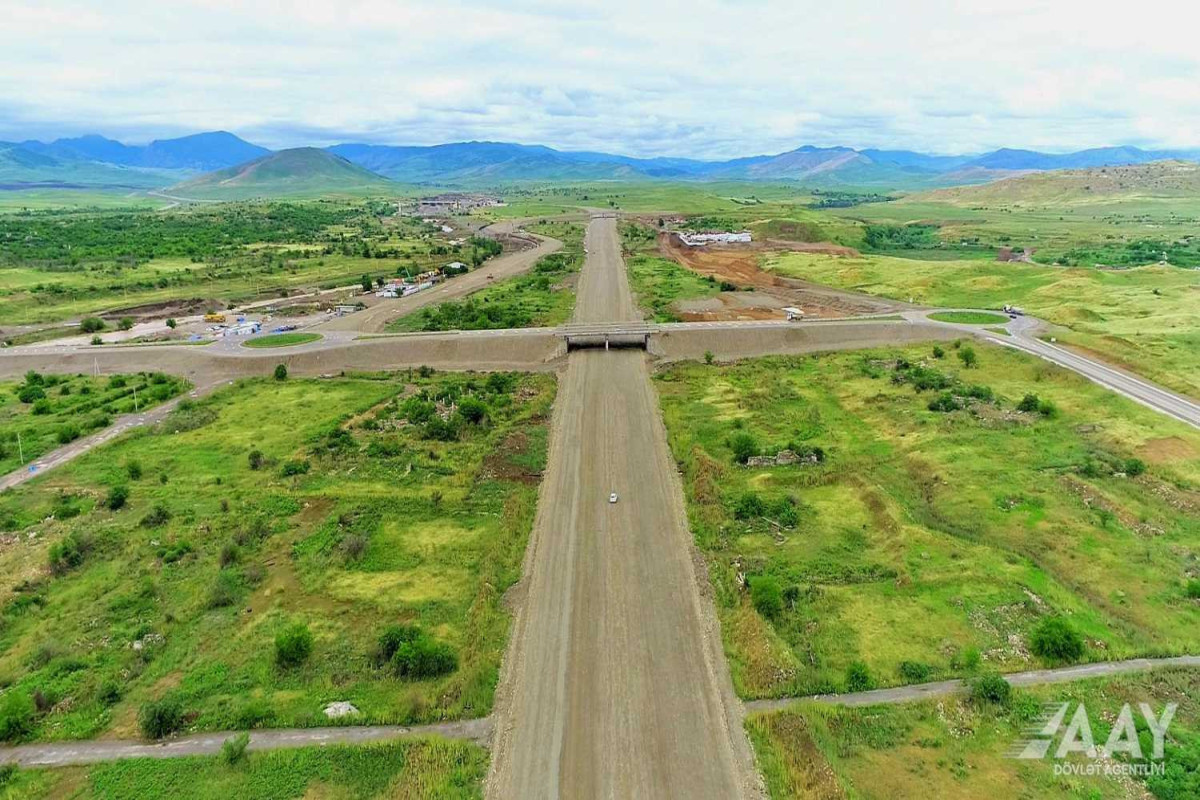 Construction of the Ahmadbayli-Fuzuli-Shusha highway is rapidly underway-PHOTO -VIDEO 