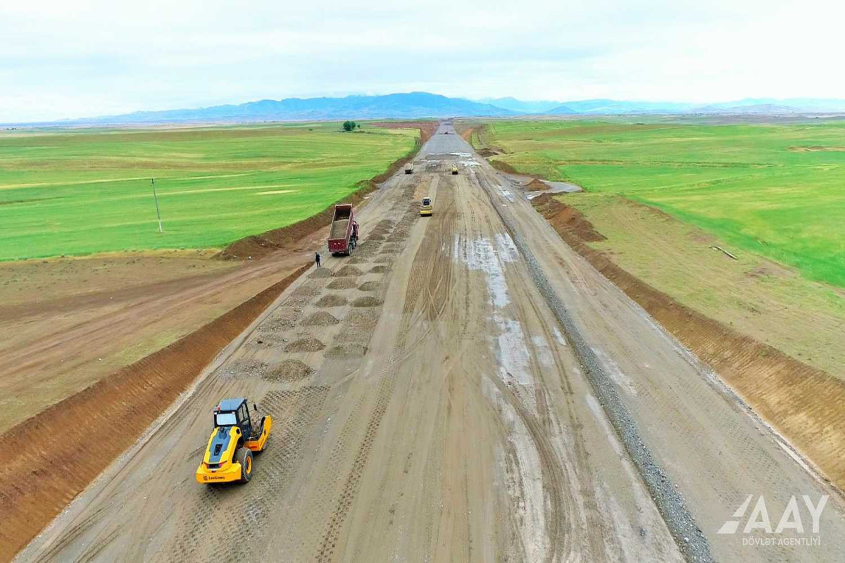 Строительство дороги Ахмедбейли-Физули-Шуша продолжается ускоренными темпами -ВИДЕО 