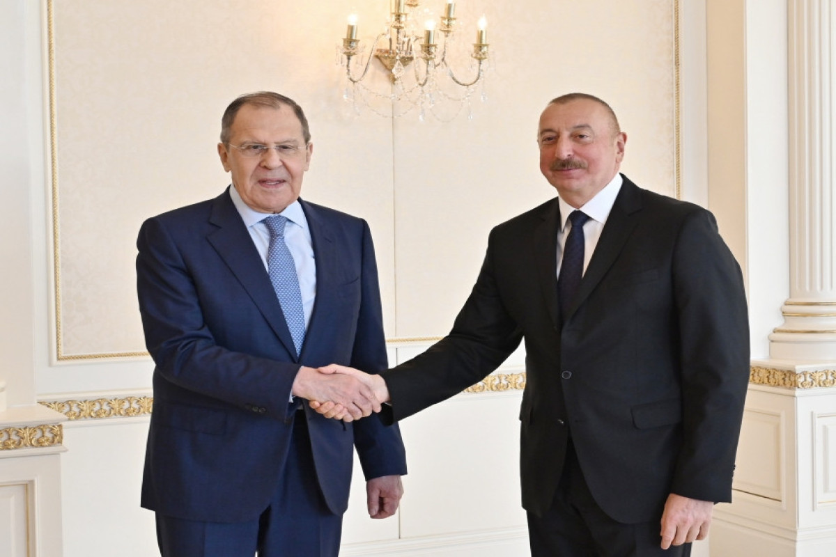 President of Azerbaijan Ilham Aliyev received Foreign Minister of Russia Sergey Lavrov