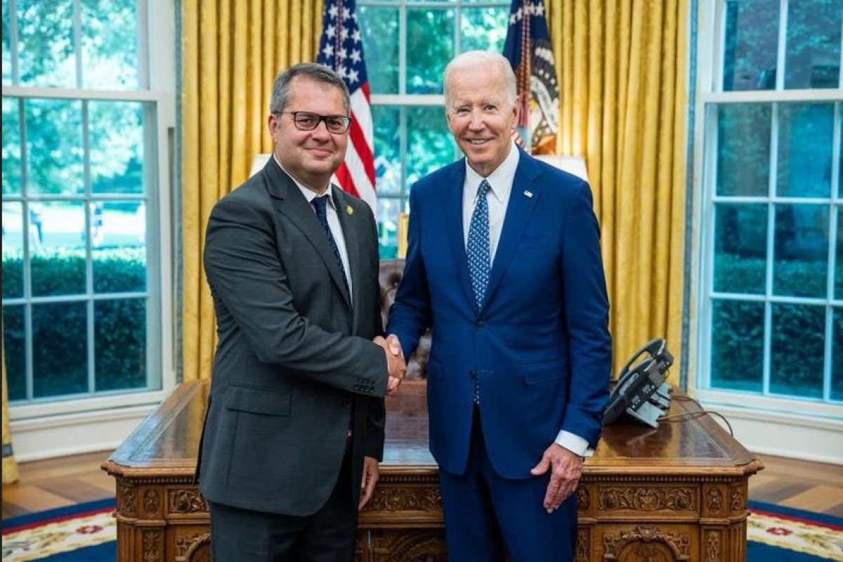 Посол Азербайджана в Соединенных Штатах Америки Хазар Ибрагим встретился с президентом Джо Байденом