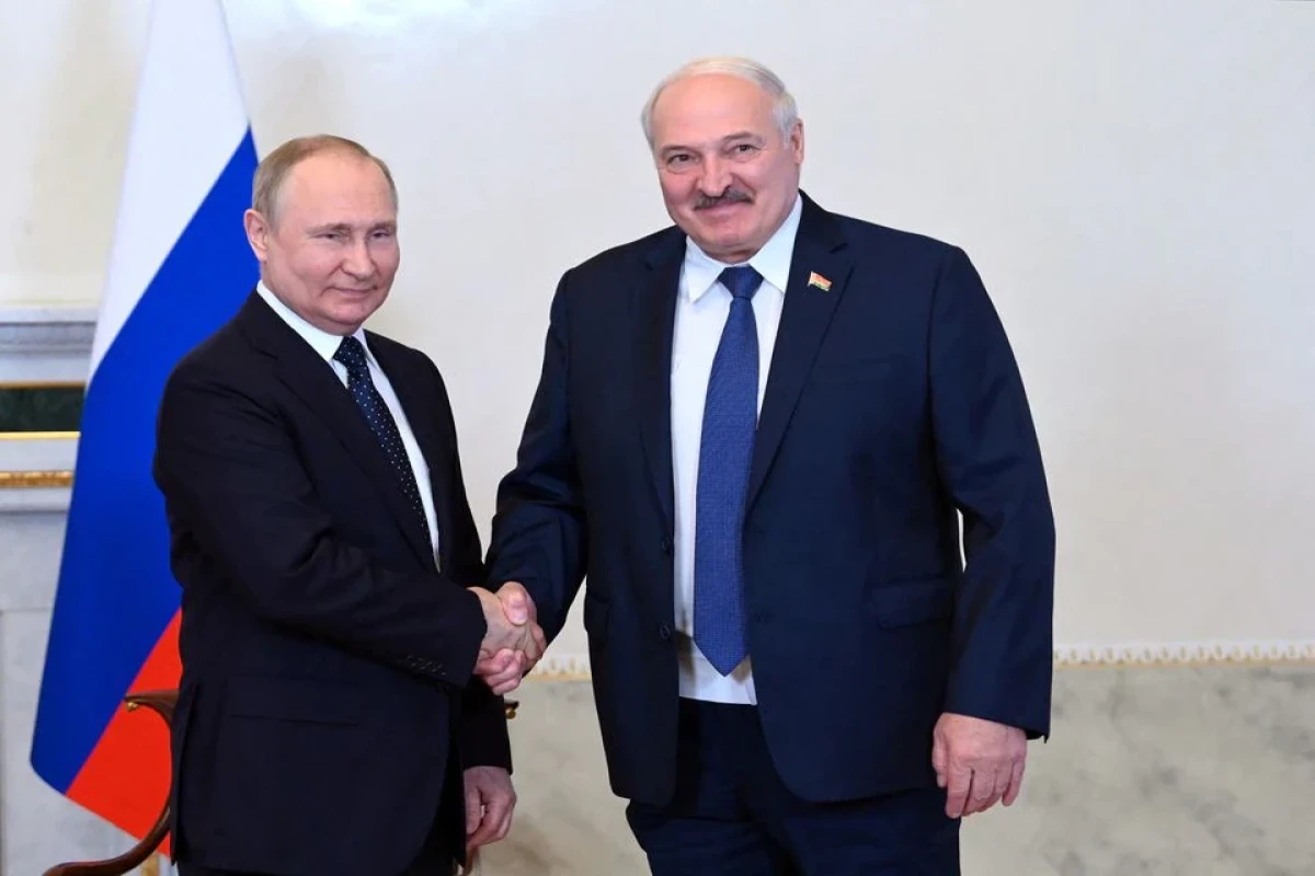 Vladimir Putin, Russian President and Alexander Lukashenko, Belarusian President