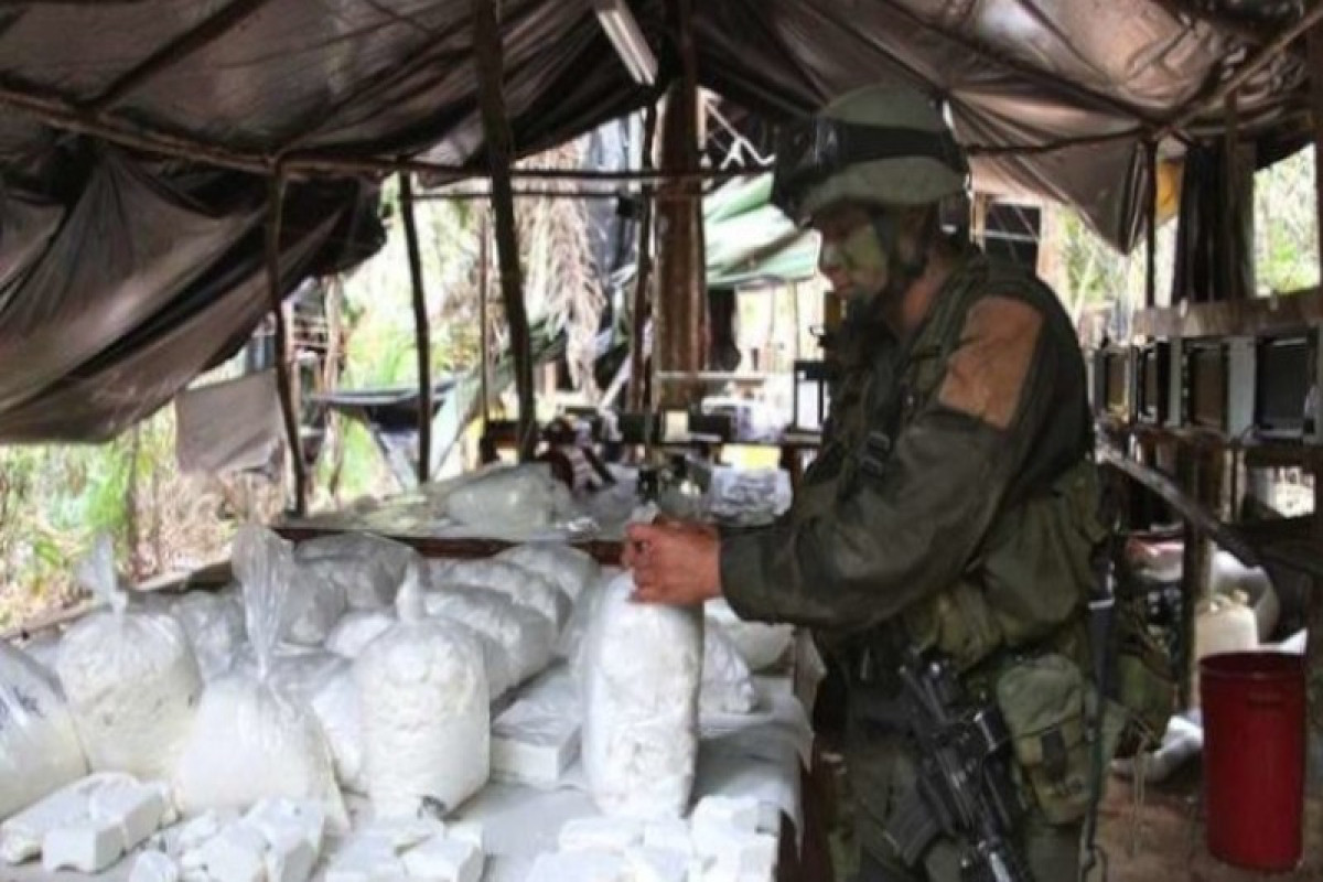 Kolumbiya hərbçiləri 82 milyon dollar dəyərində narkotik maddə müsadirə edib