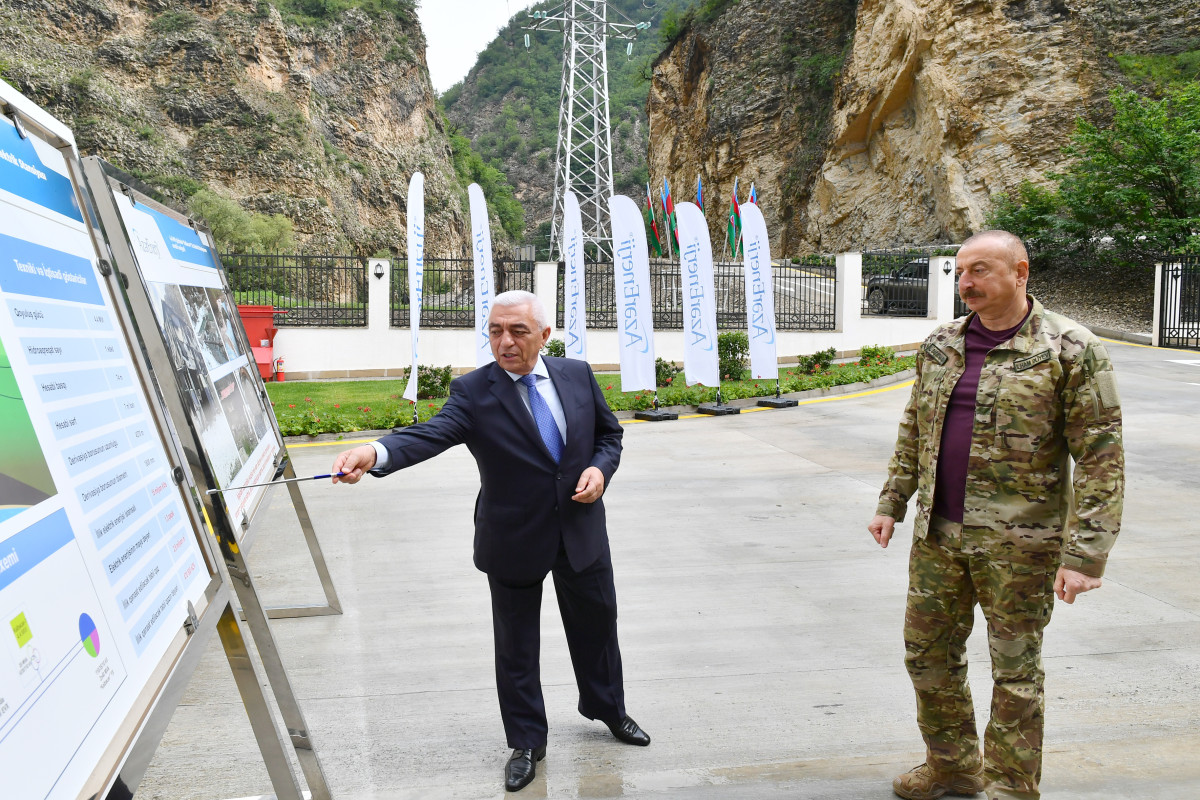 Prezident İlham Əliyev “Kəlbəcər-1” KSES-in açılışında iştirak edib - YENİLƏNİB 