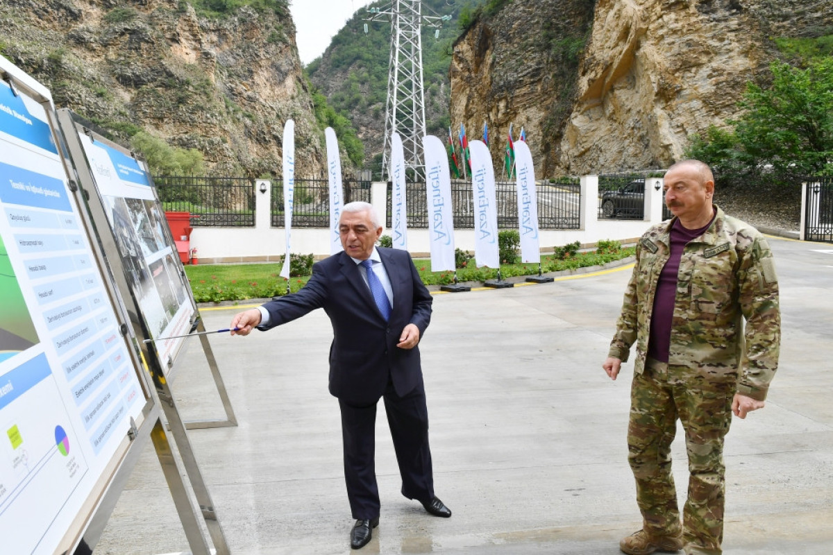 President Ilham Aliyev attended opening of Kalbajar-1 Small Hydropower Plant
