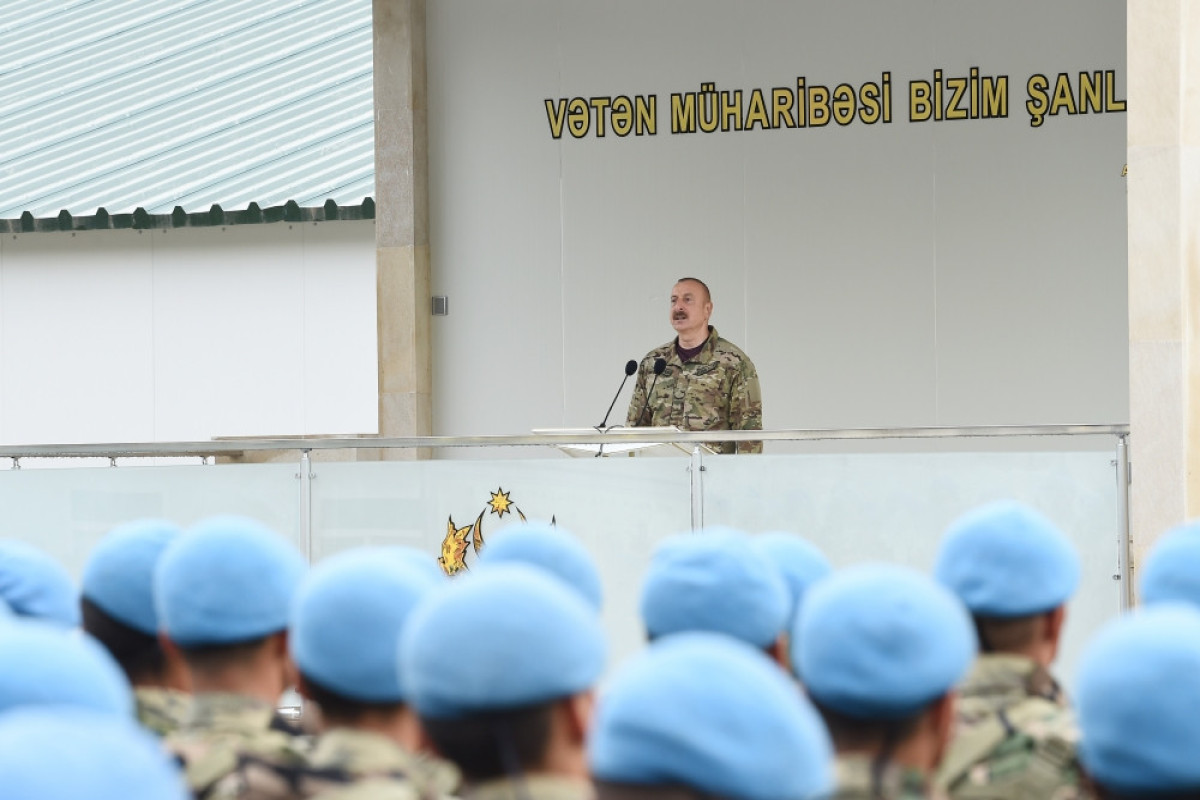 President, Victorious Commander-in-Chief Ilham Aliyev attended opening of military unit in Kalbajar district-UPDATED 