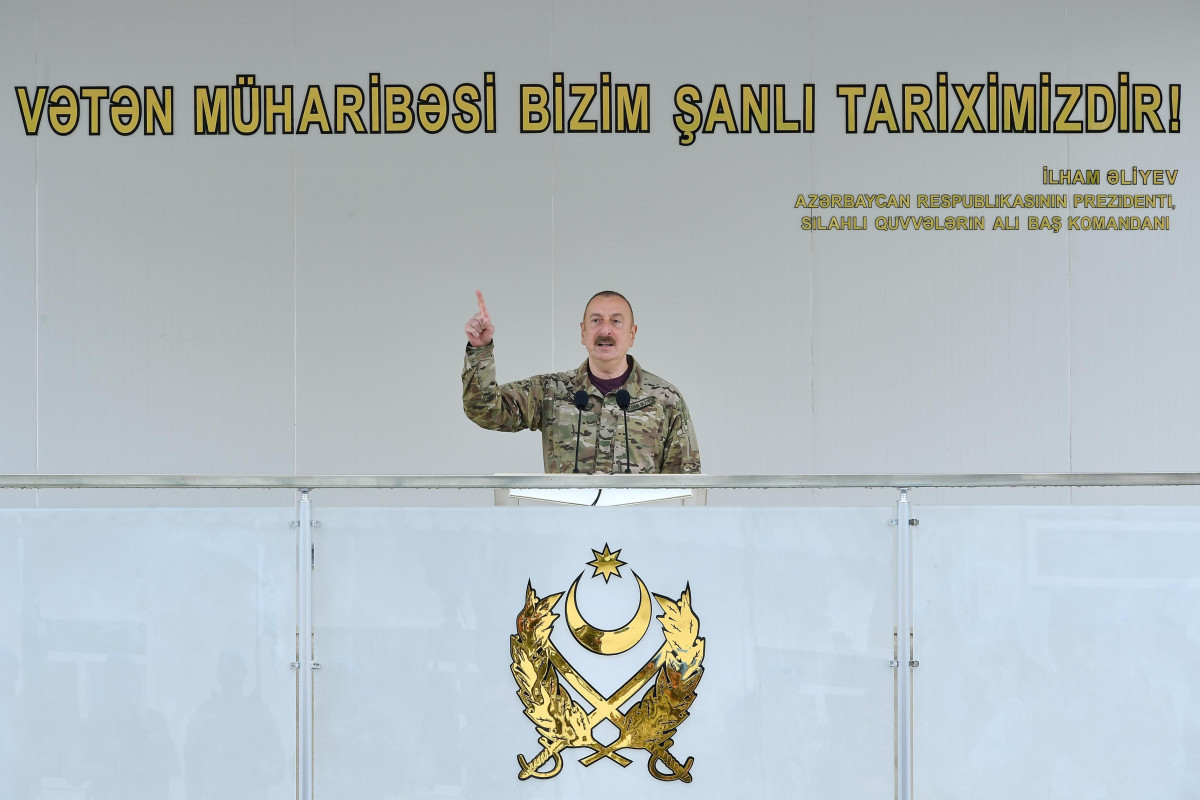Президент Ильхам Алиев принял участие в открытии воинской части в Кяльбаджаре-ОБНОВЛЕНО 