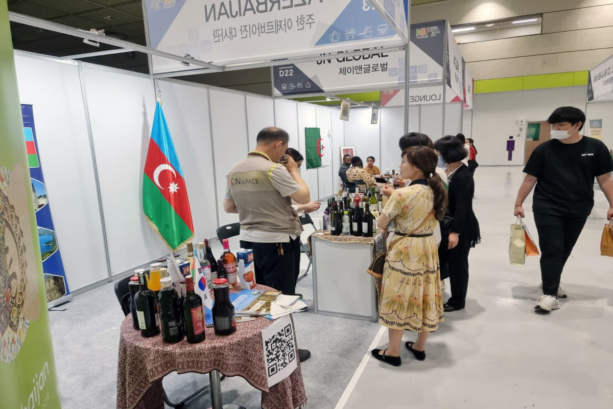 Продукция Азербайджана представлена на международной выставке в Сеуле