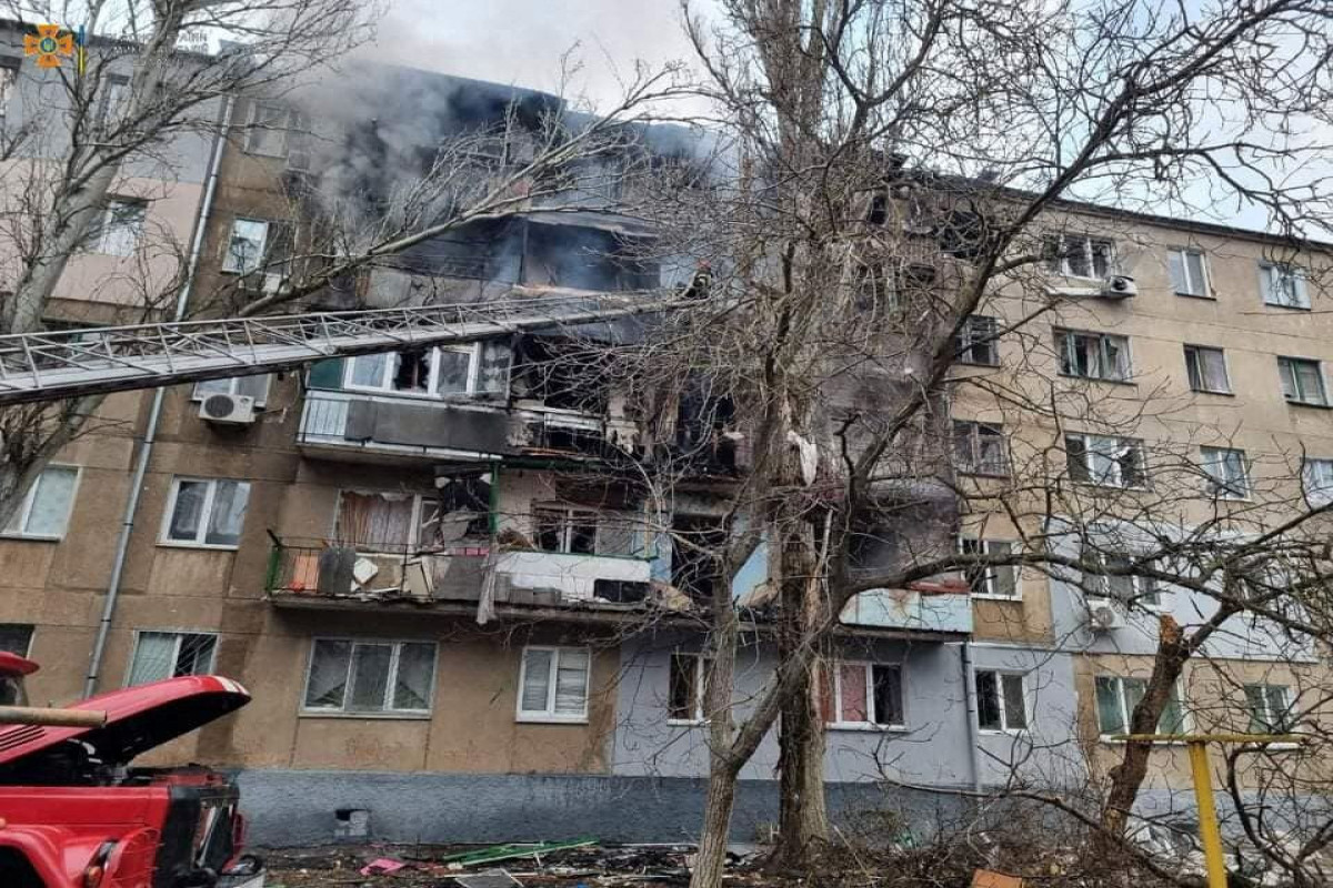 Two killed by strike on residential building in Ukraine
