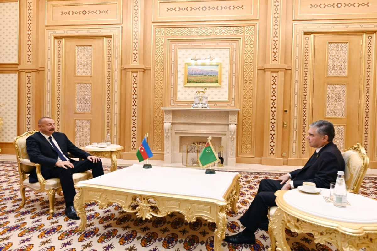 Azerbaijani President met with Chairman of People's Council Chamber of National Assembly of Turkmenistan-UPDATED 