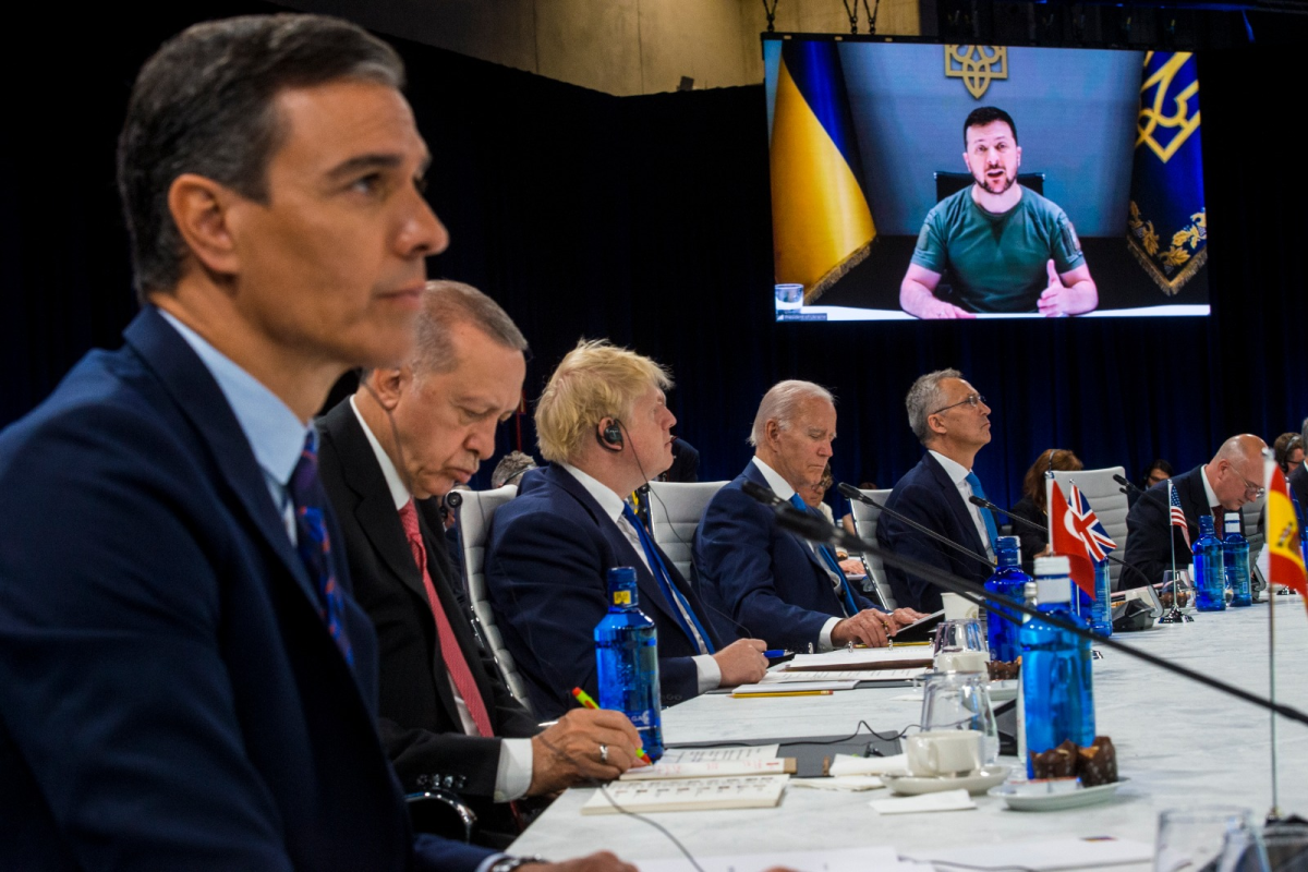 Выступление в видеоформате Владимира Зеленского на саммите НАТО