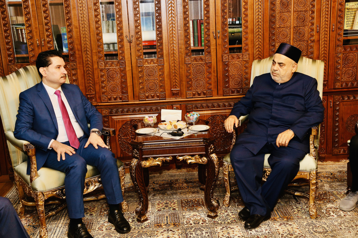 Встреча Аллахшукюра Пашазаде с Шахваном Абдоллахом Ахмади