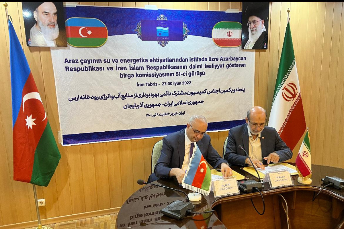 Azərbaycanla İran Araz su anbarının iş rejimini və su bölgüsünü müəyyənləşdirib