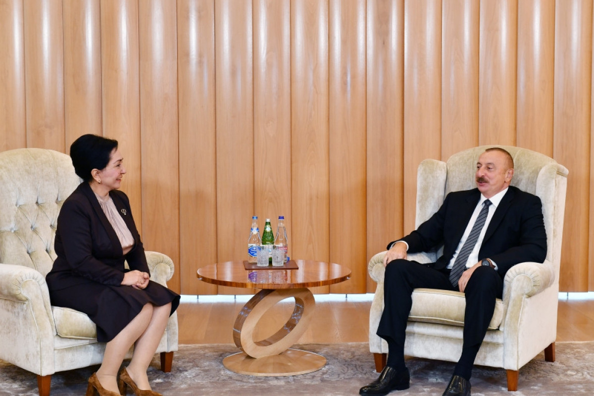 Tanzila Norbaeva and Ilham Aliyev