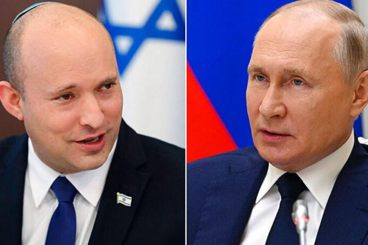 İsrail Baş naziri Naftali Bennett və Rusiya Prezidenti Vladimir Putin