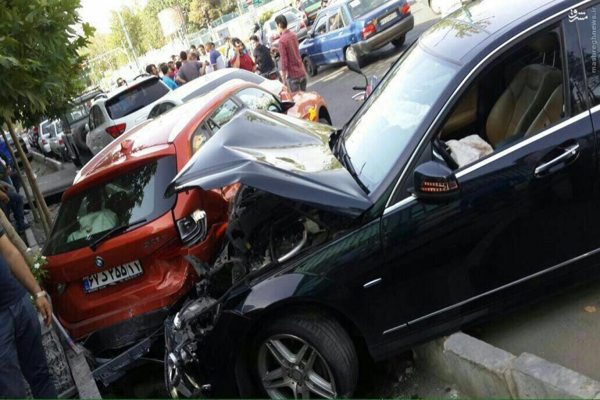 Tehranda zəncirvarı qəza olub, yaralılar var
