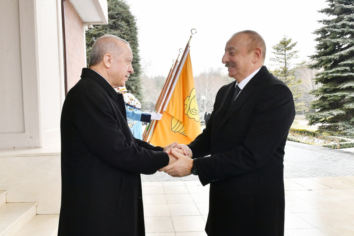 Ankarada Azərbaycan və Türkiyə prezidentləri arasında görüş başlayıb