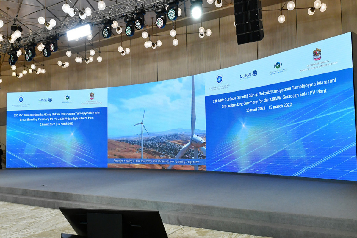 Президент принял участие в мероприятии по случаю закладки фундамента Гарадагской солнечной электростанции -ОБНОВЛЕНО 