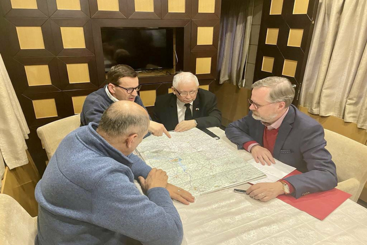 Polşa, Çexiya və Sloveniya hökumət başçıları Kiyevdə səfərdədir- VİDEO   - YENİLƏNİB 