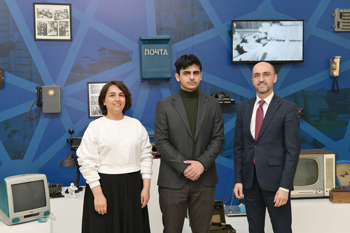 RİNN-də Massaçusets Texnologiya Universitetinin təqaüdünü qazanan şagirdlə görüş keçirilib - FOTO 