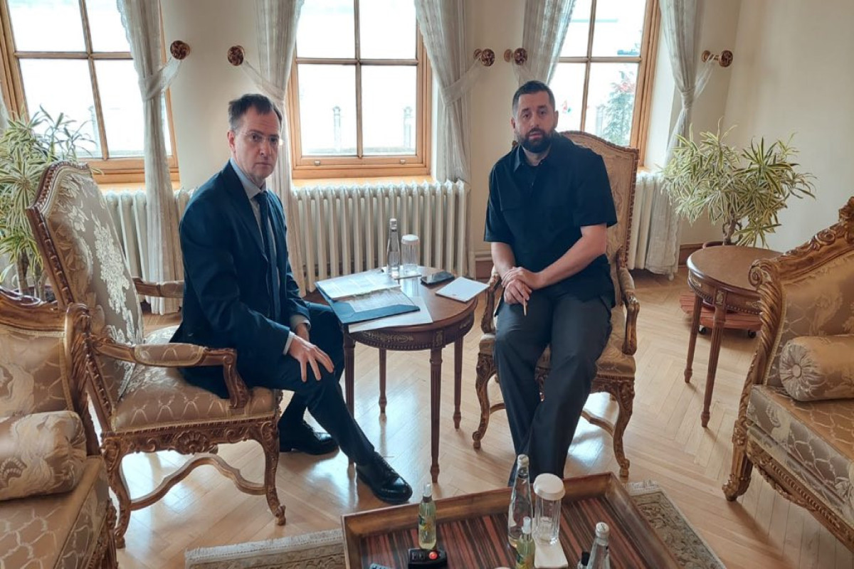 Ukrayna və Rusiya nümayəndə heyətləri rəhbərlərinin görüşü keçirilir - FOTO 