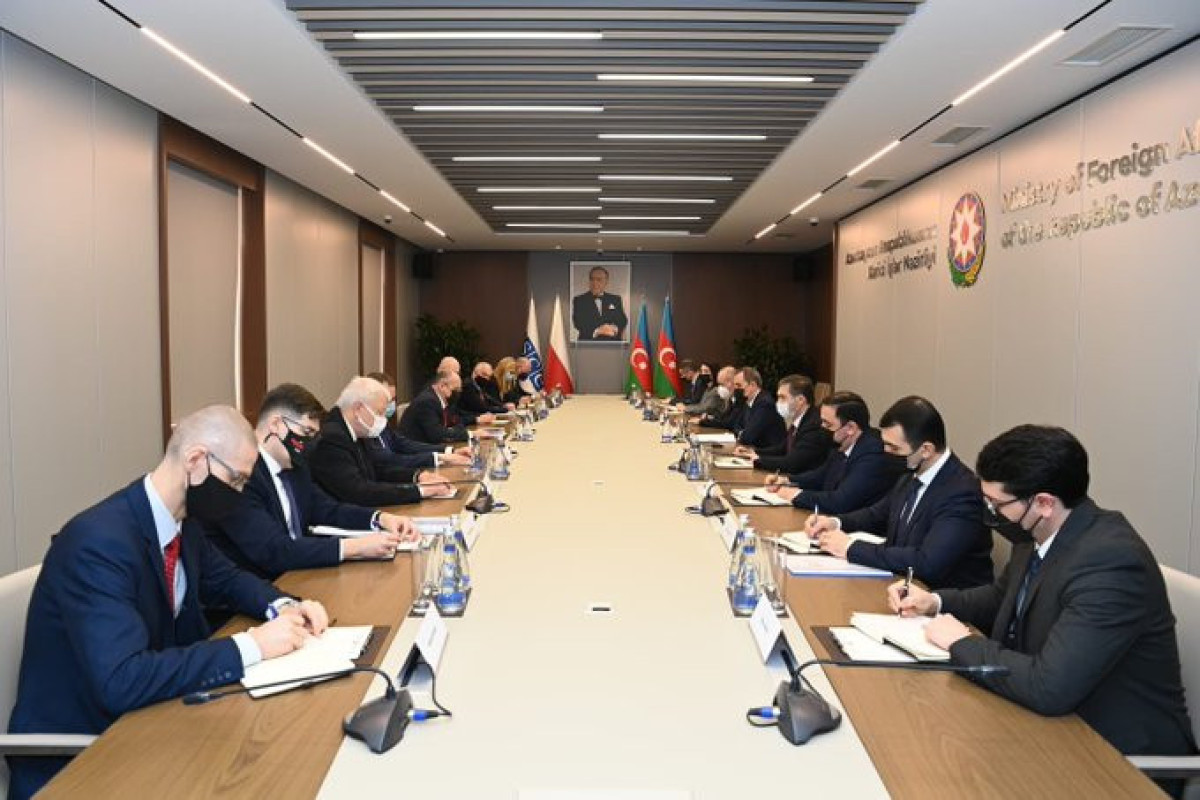 Minister of Foreign Affairs of the Republic of Azerbaijan Jeyhun Bayramov has met with the Minister of Foreign Affairs of the Republic of Poland Zbigniew Rau