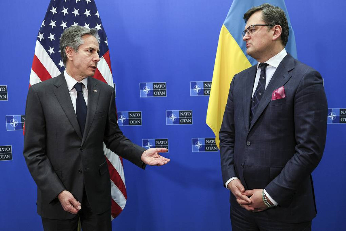 Госсекретарь США Энтони Блинкен и глава МИД Украины Дмитрий Кулеба