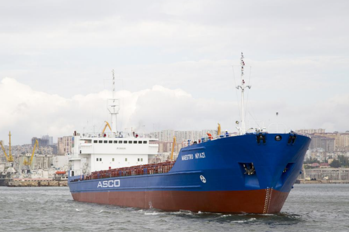 Freight train from China to Germany sent to Azerbaijan by "Maestro Niyazi" vessel