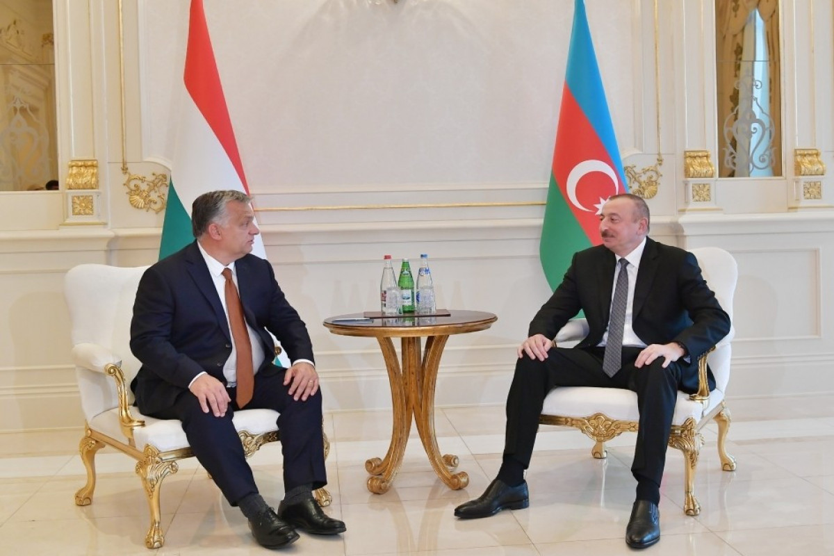 Prime Minister of Hungary Victor Orban, Azerbaijani President Ilham Aliyev