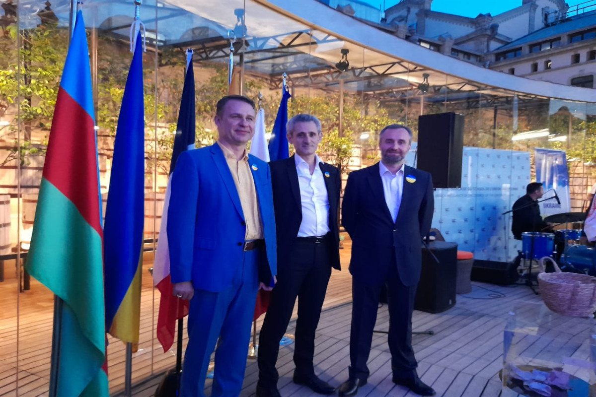 Egidijus Navikas, Lithuanian Ambassador to Azerbaijan,  Zacharie Gross,  French Ambassador to Azerbaijan and Rafał Poborski, Polish Ambassador to Azerbaijan