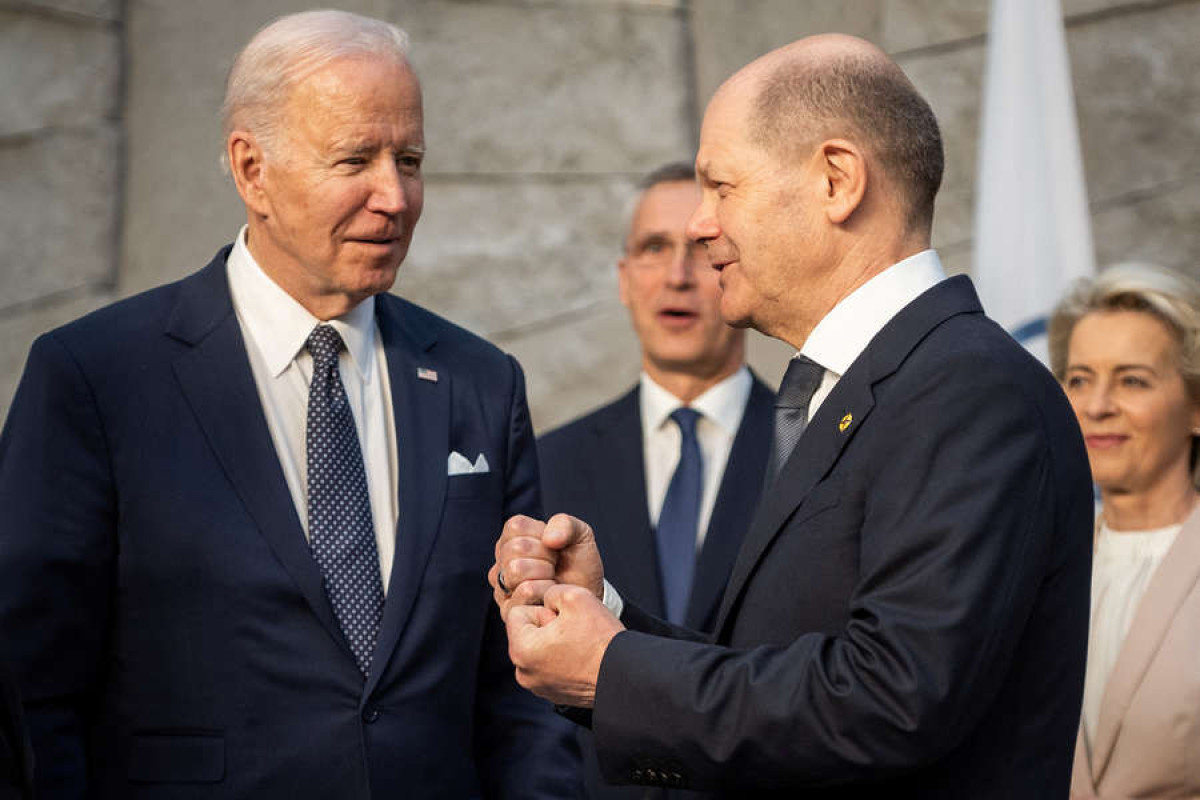 Joe Biden, U.S President and  Olaf Scholz, German Chancellor