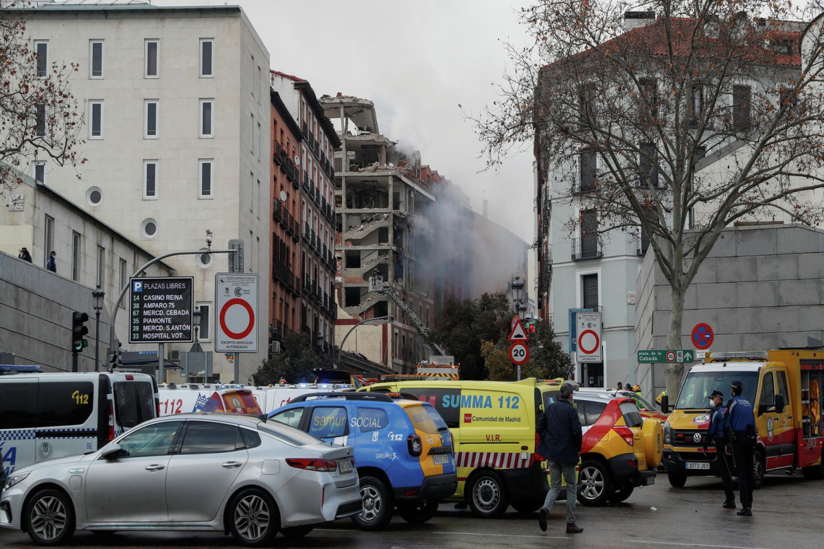 В центре Мадрида произошел сильный взрыв, есть пострадавшие