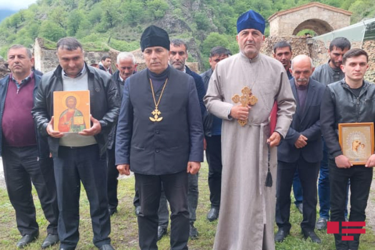 Alban-udi dini icmasının üzvləri Xudavəng monastırını ziyarət edib - YENİLƏNİB  - VİDEO 