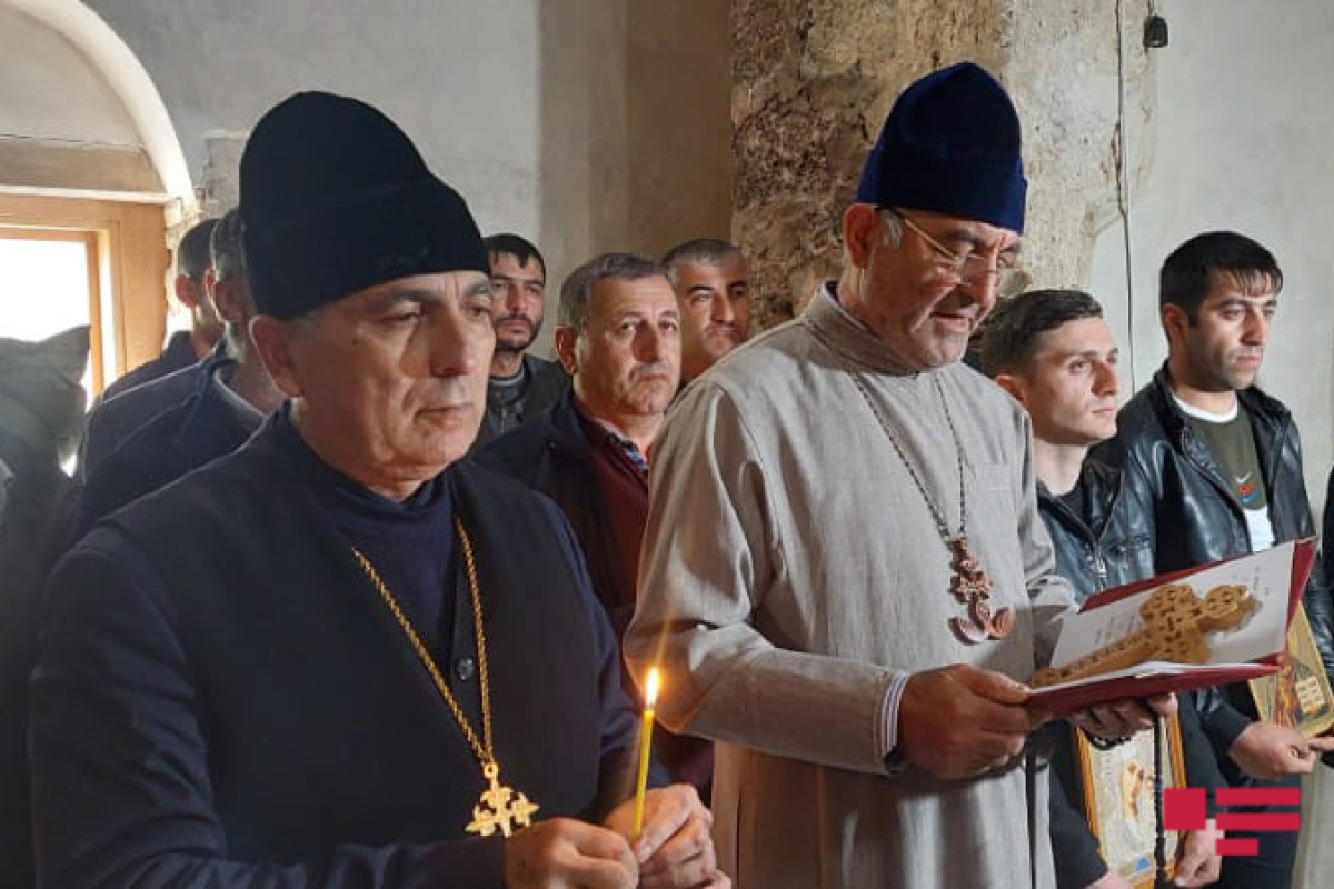Members of Albanian-Udi religious community visit Khudavang Monastery