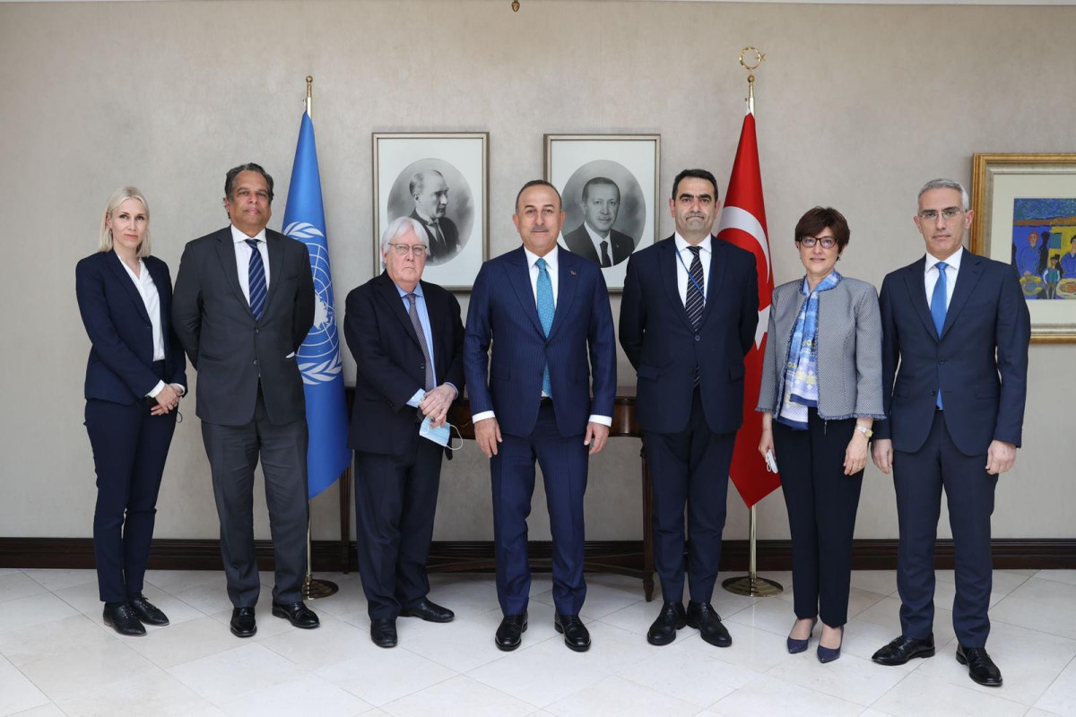 Turkish Foreign Minister Mevlut Cavusoglu has met with Martin Griffiths