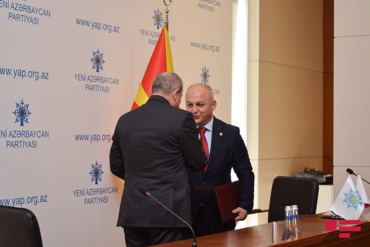 YAP və Şimali Makedoniya Türk Demokratik Partiyası memorandum imzalayı