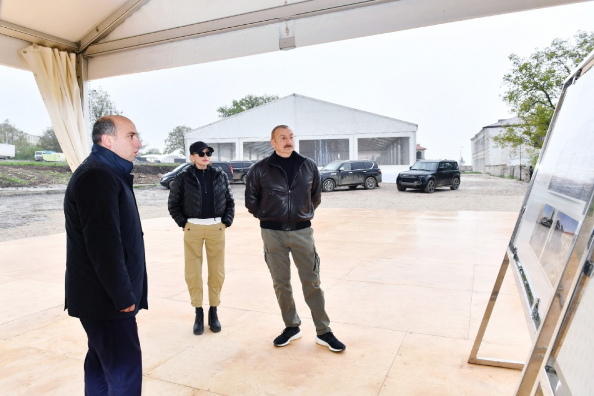 Президент ознакомился с предстоящими ремонтно-восстановительными работами в Шушинском реальном училище