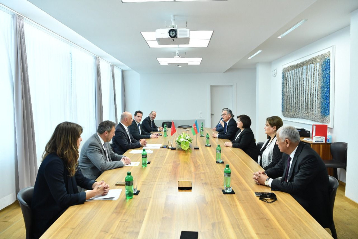 Сахиба Гафарова встретилась с вице-президентом Швейцарской Конфедерации
