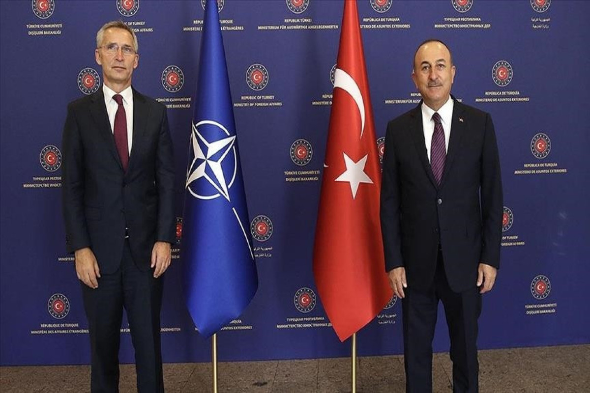 Jens Stoltenberg, NATO Secretary-General and Mevlut Cavusoglu, Turikish FM