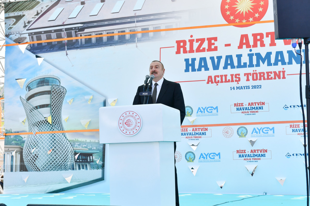 Azərbaycan və Türkiyə prezidentləri Rize-Artvin Hava Limanının açılışında iştirak edib - YENİLƏNİB 5  - VİDEO 