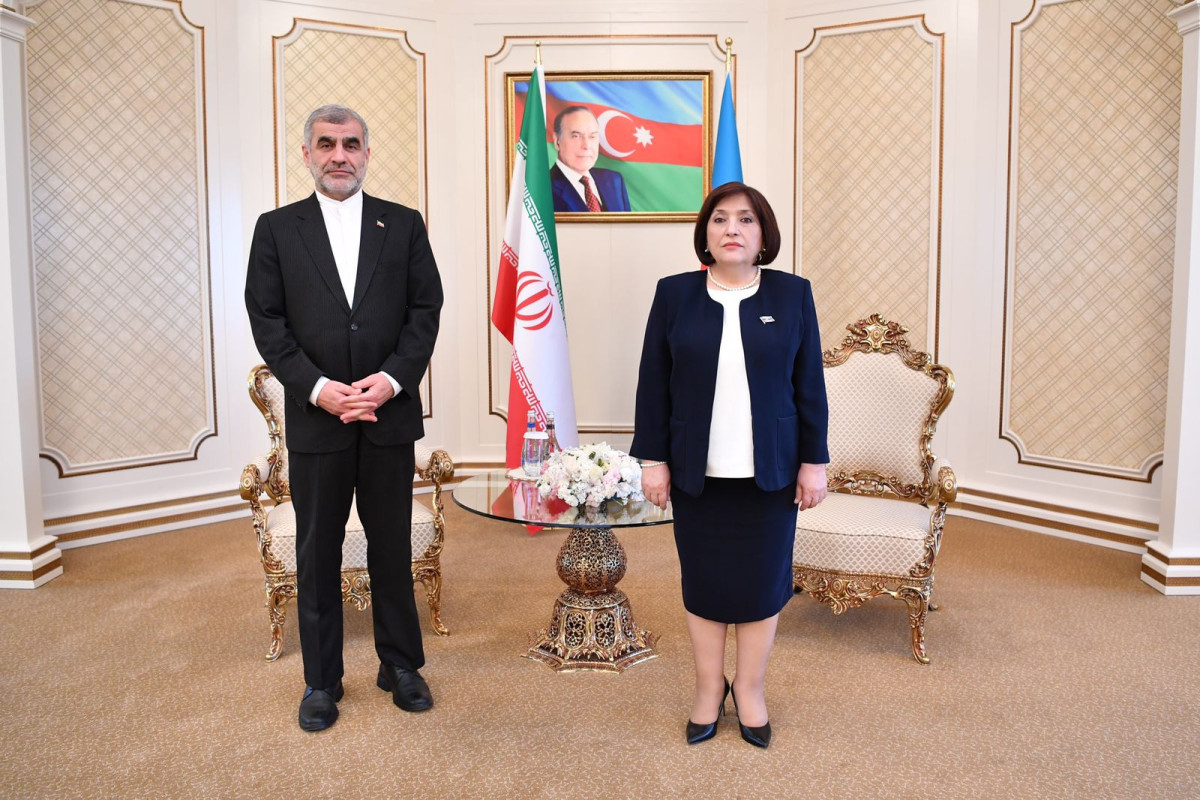Sahibə Qafarova İran Parlamenti sədrinin müavini ilə görüşüb