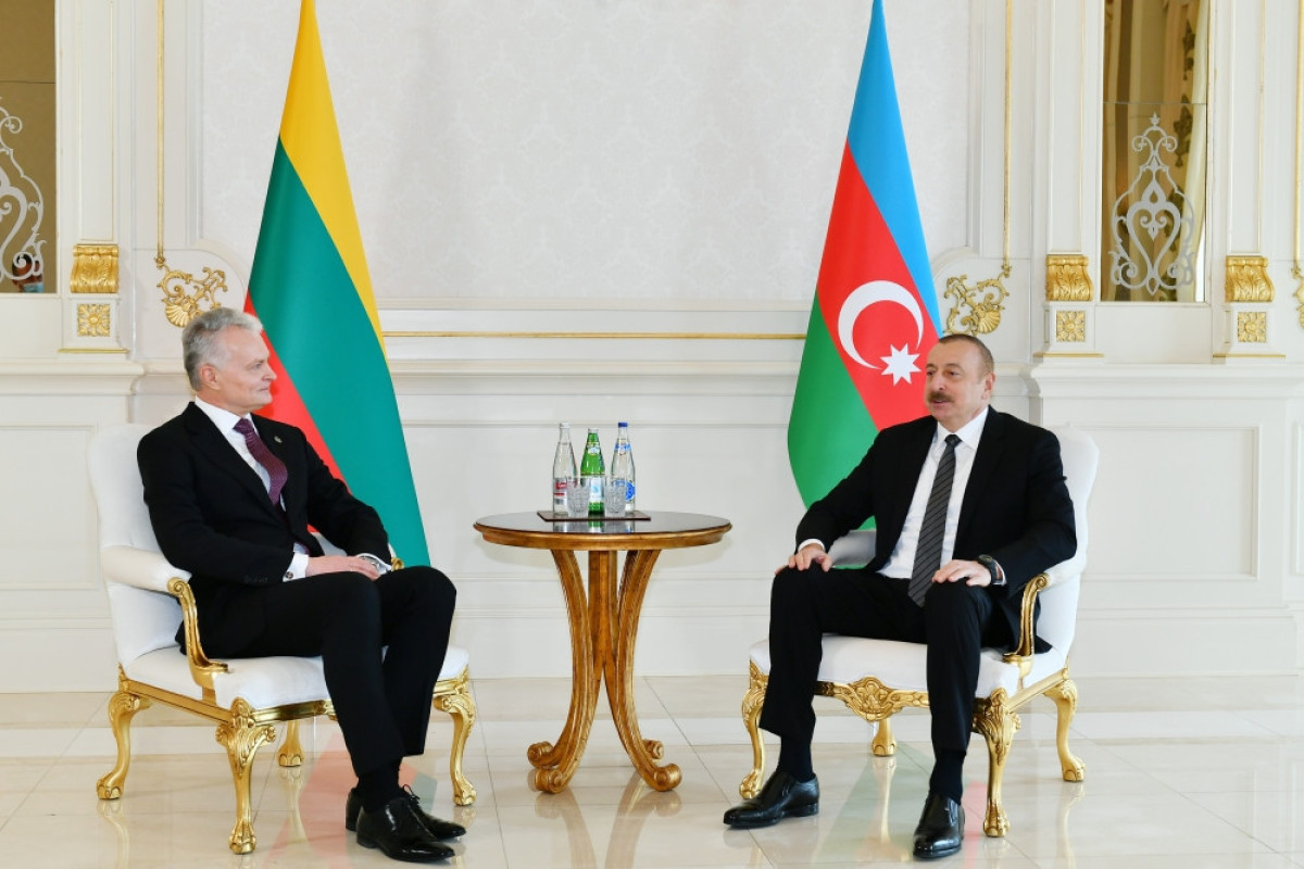  President of the Republic of Lithuania Gitanas Nausėd, President of the Republic of Azerbaijan Ilham Aliyev