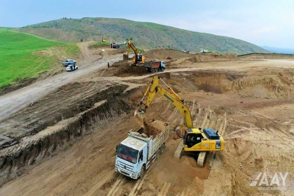 Продолжается строительство автодороги Физули-Агдам-ФОТО 