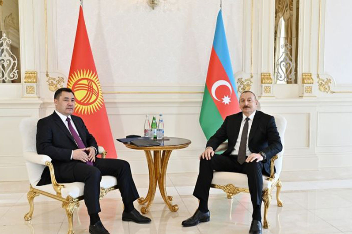 Президент Кыргызской Республики Садыр Жапаров, Президент Азербайджанской Республики Ильхам Алиев