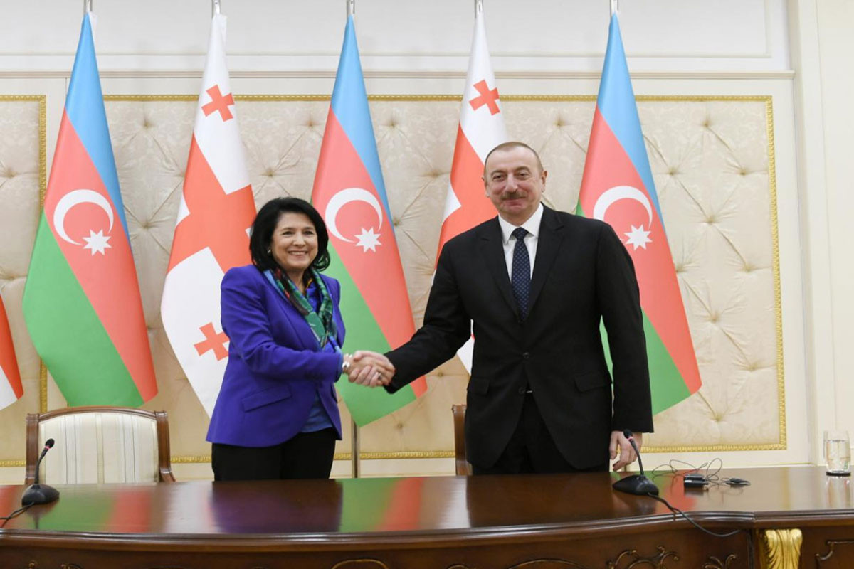 Саломе Зурабишвили, Президент Ильхам Алиев
