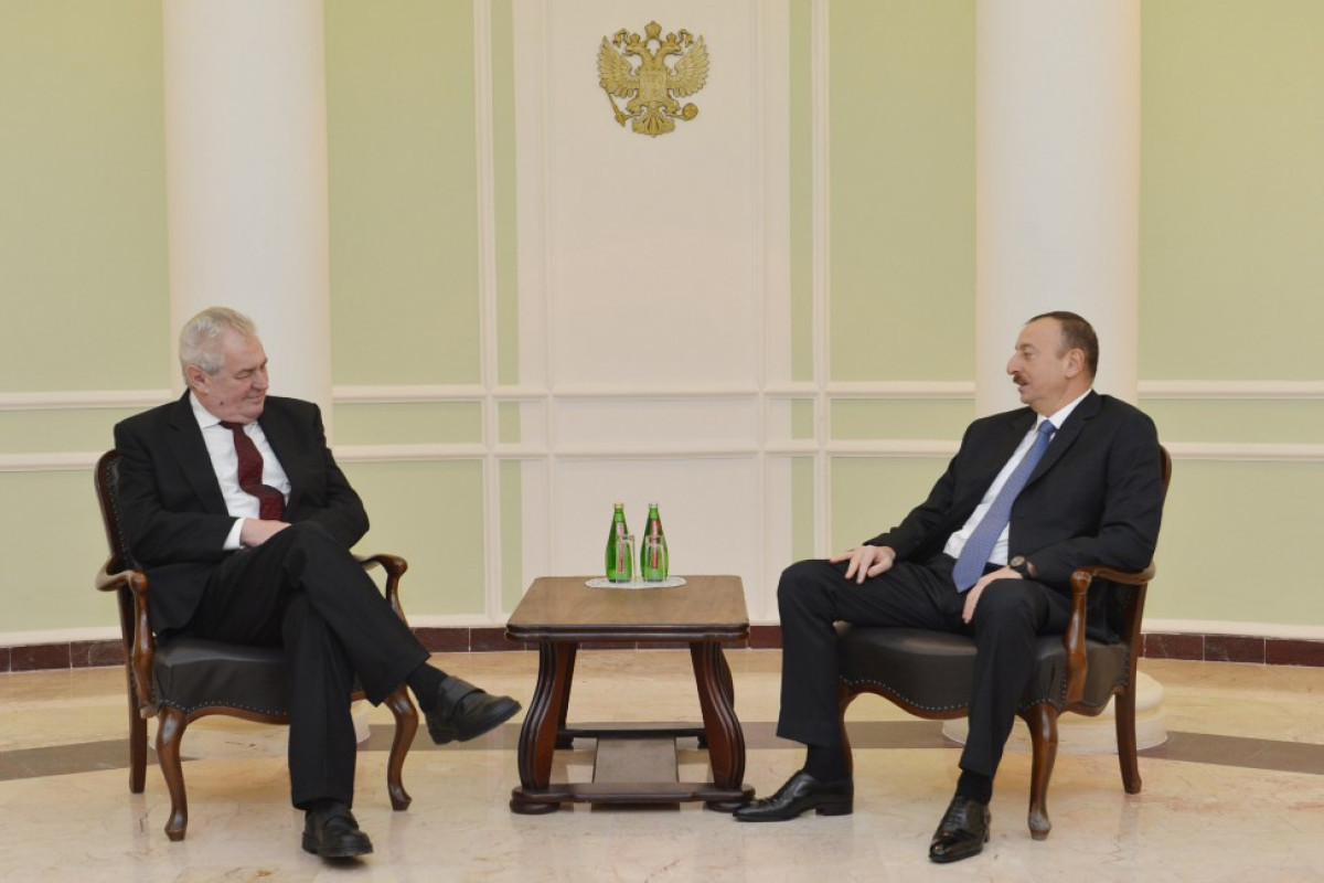  Miloš Zeman and Ilham Aliyev