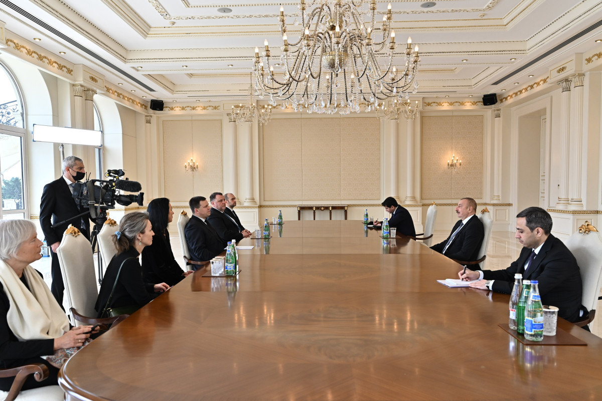 President Ilham Aliyev received delegation led by President of Estonia’s Parliament